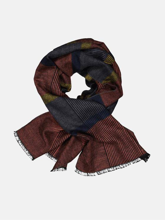 engbers Herren Schal gemustert Rostorange 33921