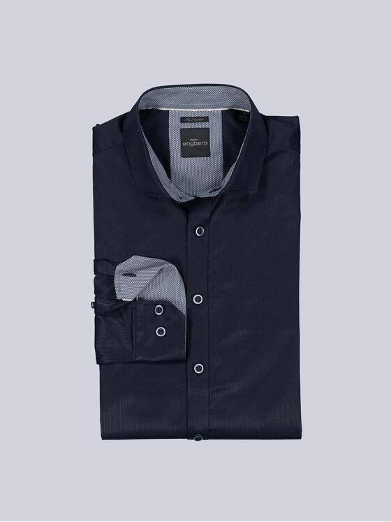 engbers Herren Langarm-Hemd "My Favorite" Marineblau 38511