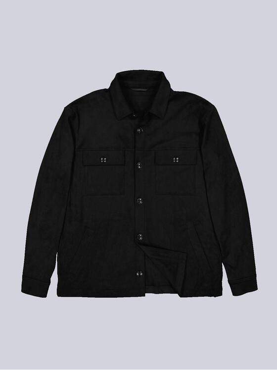 emilio adani Herren Blouson-Jacke regular Schwarz 36380