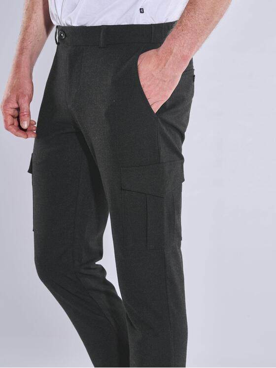 ENGBERS GERMANY Herren Cargo-Hose regular Grau 37667