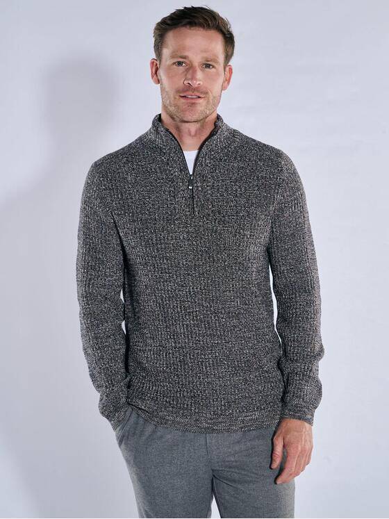 engbers Herren Pullover Polokragen Braunbeige 39576