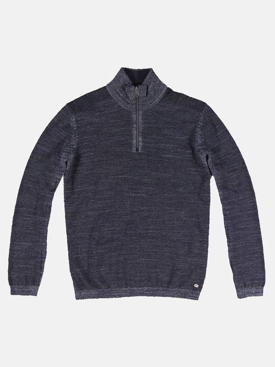 engbers Herren Pullover mit Stehkragen Saphirblau 32037