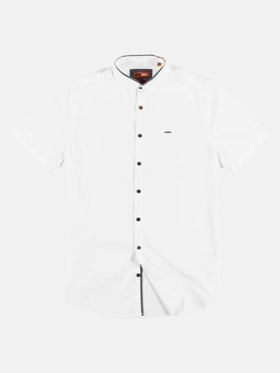 emilio adani Herren Hemd mit smarten Kontrastdetails Weiß 29501