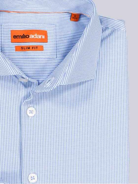 emilio adani Herren Funktionshemd langarm Blau 36119