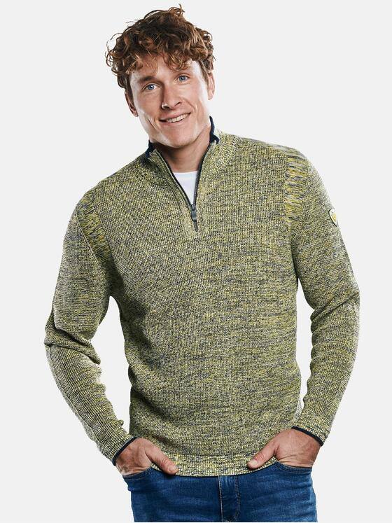 engbers Herren Troyer Pullover mit Stehkragen Gelb 30911