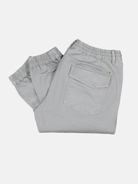 emilio adani Herren Hose mit Tunnelzug Grau 32755
