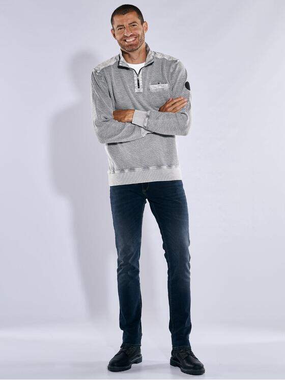 engbers Herren Sweatshirt strukturiert Silbergrau 37739