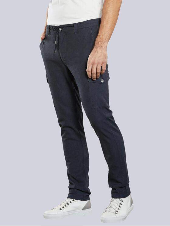 engbers Herren Cargo Hose mit Tunnelzug Blau 34326