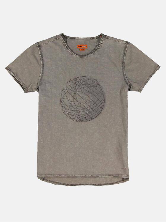 emilio adani Herren T-Shirt Rundhals Braun 31926