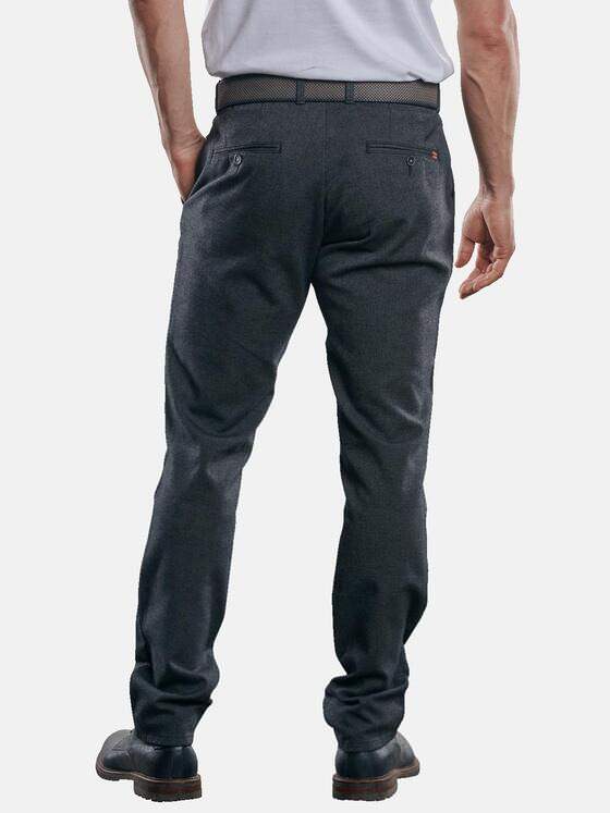 engbers Herren Gerade geschnitten Chino mit Stretchanteil Granitgrau 30256