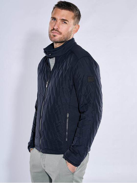 emilio adani Herren Steppjacke regular Blau 38298