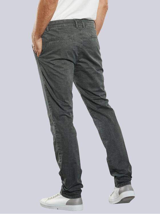 ENGBERS GERMANY Herren Chino mit Tunnelzug Dunkelgrau 34655
