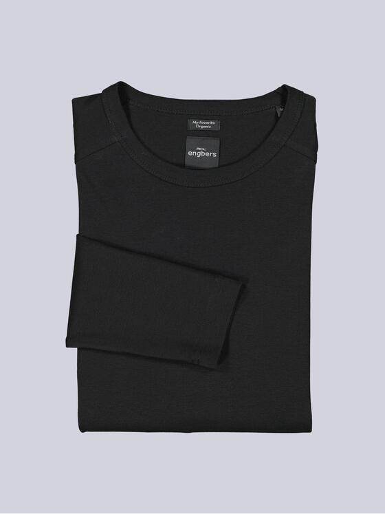 engbers Herren Langarm-Shirt "My Favorite" organic Schwarz 38785