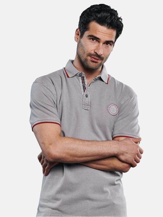 engbers Herren Polo-Shirt gefärbt Mausgrau 31737