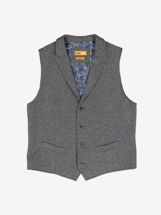 emilio adani Herren Sakko-Weste slim fit Grau 37170