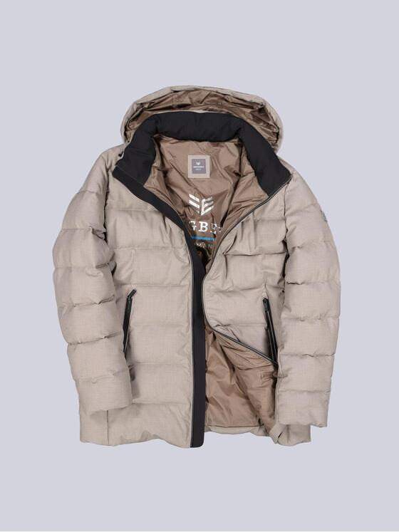 ENGBERS GERMANY Herren Jacke mit Funktionsdetails und innovativer Steppung Beige 39359