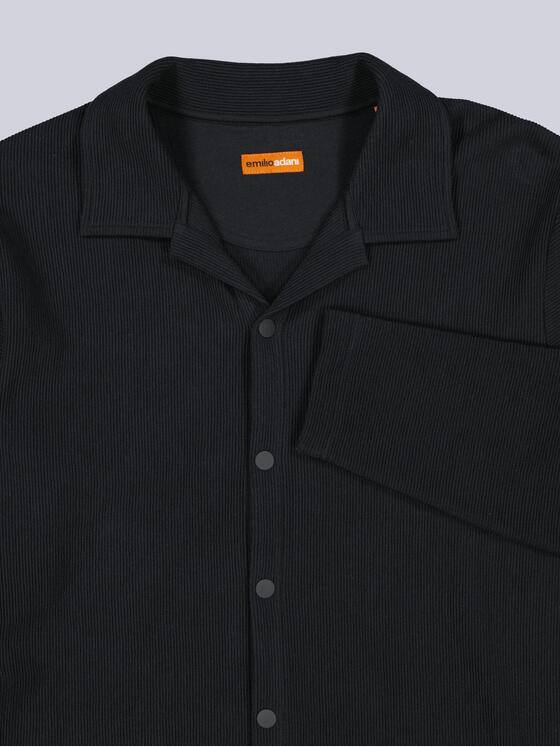 emilio adani Herren Polo-Shirt Langarm Schwarz 38323