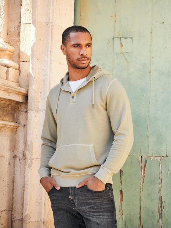 emilio adani Herren Sweatshirt mit Kapuze Beige 35252