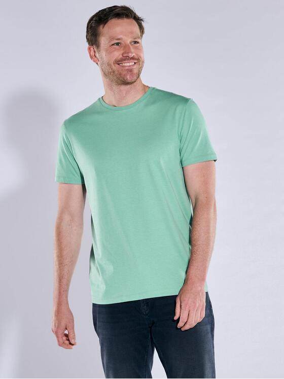 ENGBERS GERMANY Herren T-Shirt aus Pima Baumwolle Hellgruen 37770