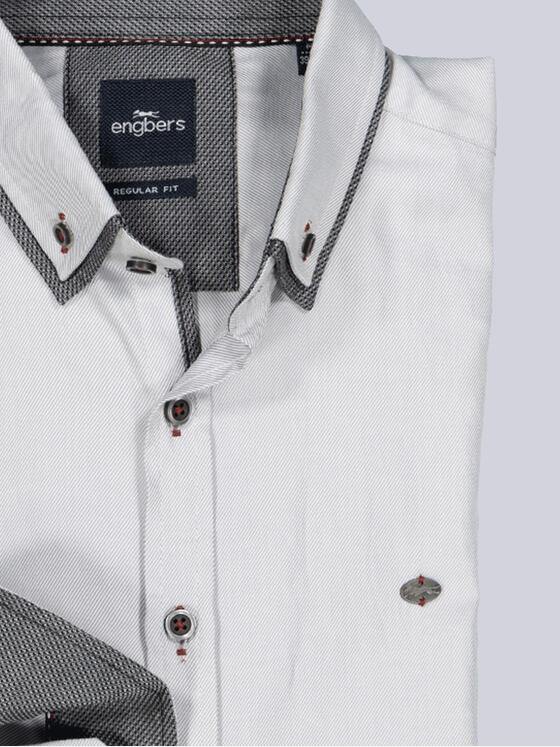 engbers Herren Langarm-Hemd uni Grau 35325