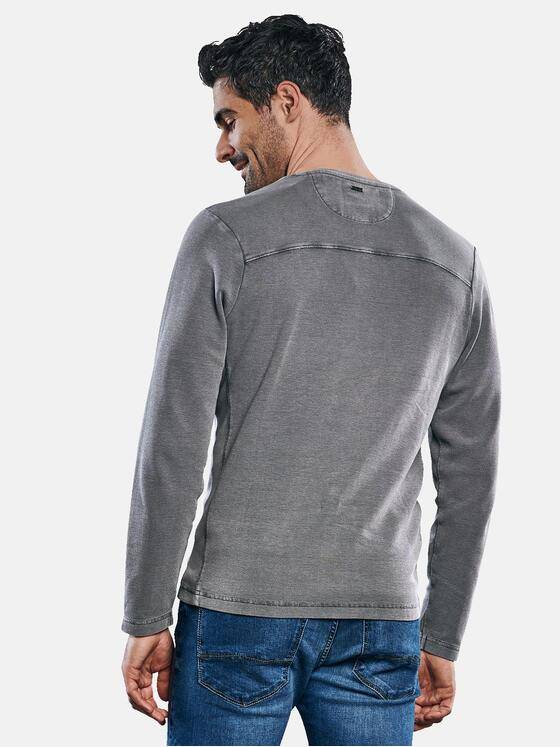 engbers Herren Lässiges Henleyshirt Dunkelgrau 31114