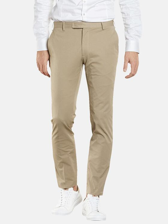 emilio adani Herren Anzug-Hose slim fit Beige 34594