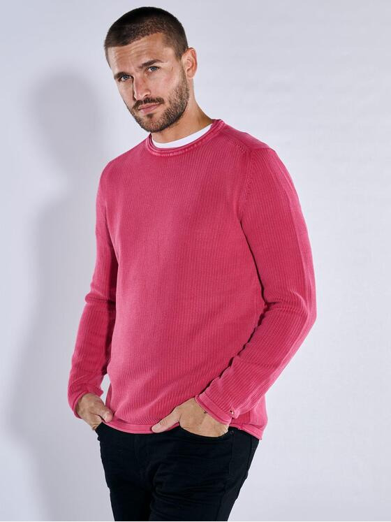 emilio adani Herren Pullover strukturiert Violett 37327