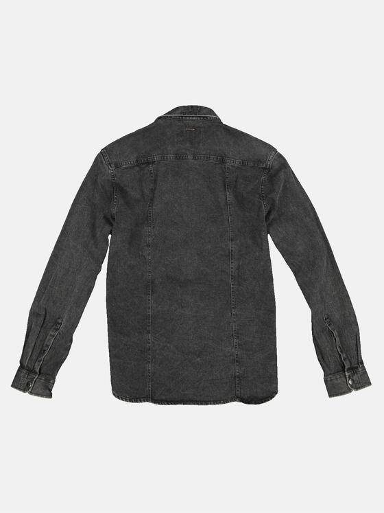 emilio adani Herren Hemd uni Grau 32462