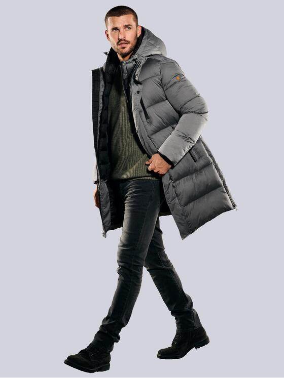 emilio adani Herren Mantel Grau 35430