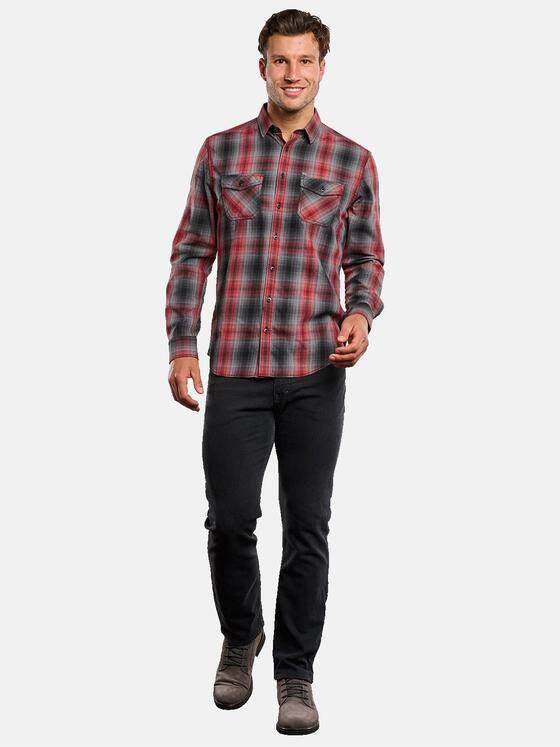 engbers Herren Karohemd Feuerrot 33632