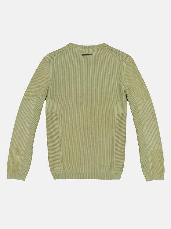 emilio adani Herren Pullover mit Struktur Grün 32741