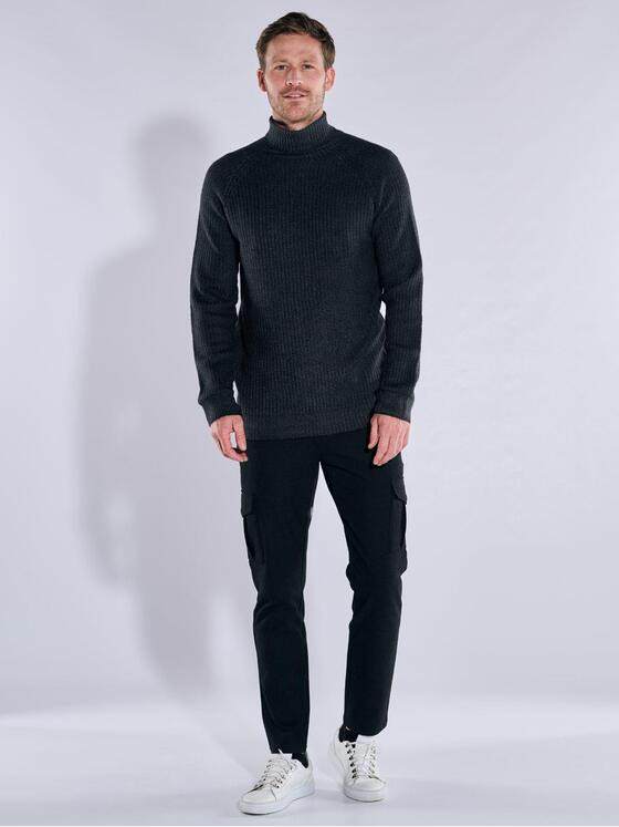 ENGBERS GERMANY Herren Pullover aus Merinowolle Schwarz 37807