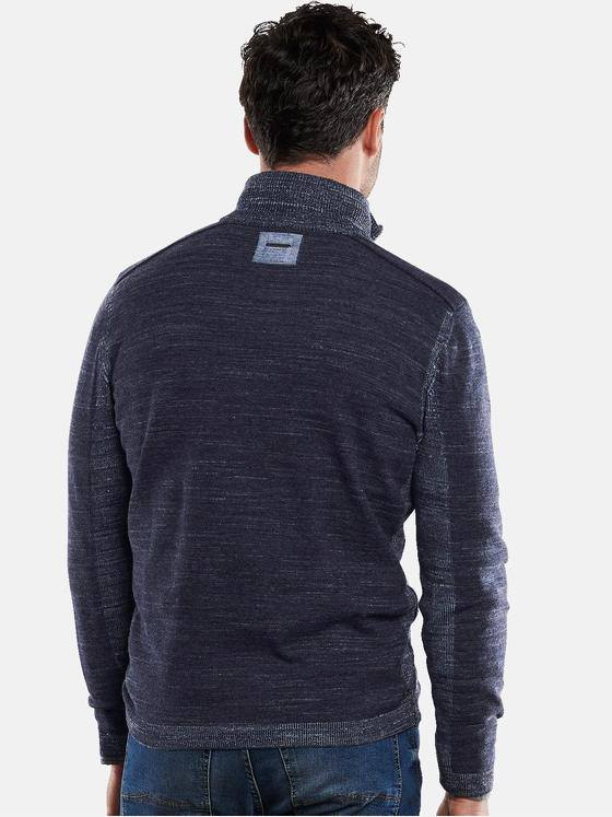 engbers Herren Pullover mit Stehkragen Saphirblau 32037