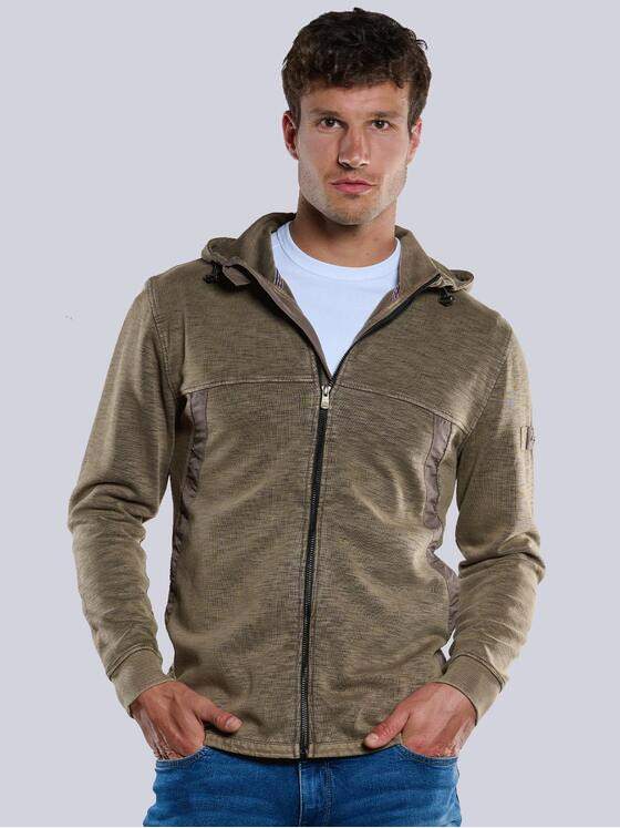 engbers Herren Sweatjacke mit Kapuze Braun 33747