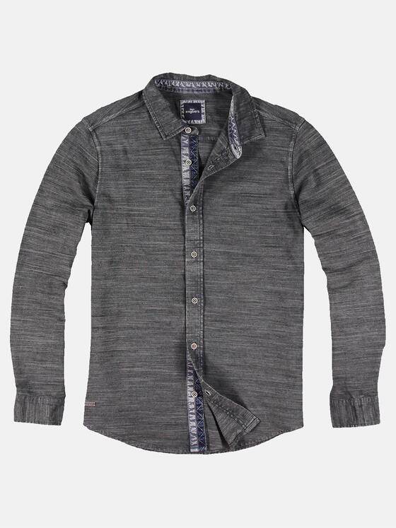 engbers Herren Poloshirt mit geflammter Optik Granitgrau 30265