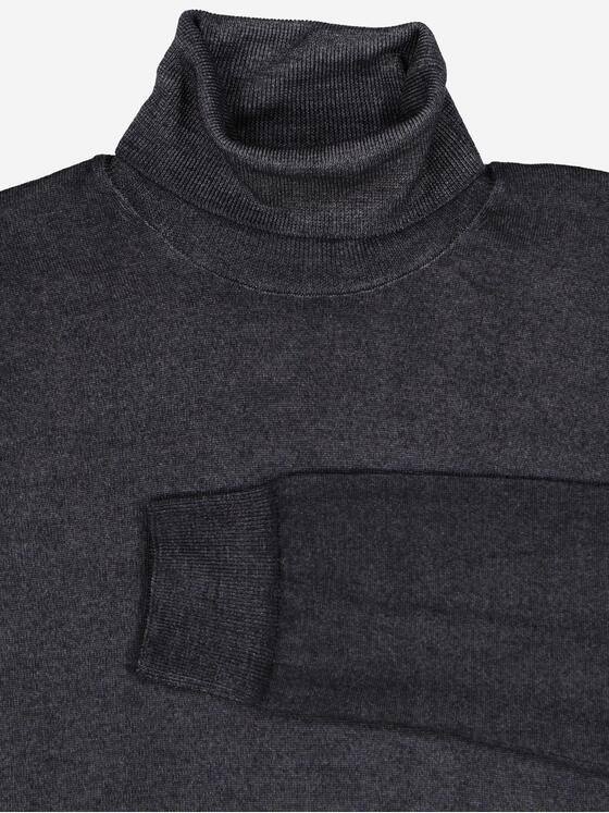 emilio adani Herren Pullover mit Rollkragen Grau 37797
