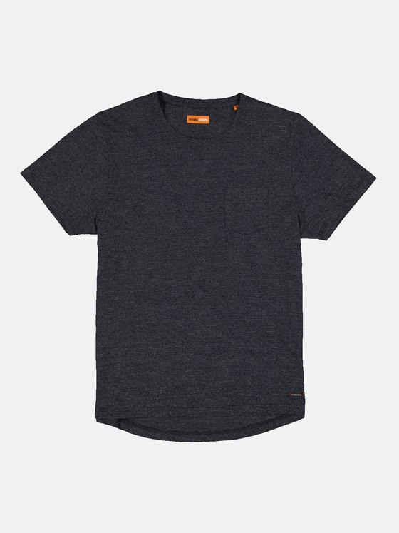 emilio adani Herren T-Shirt slim fit Blau 35105