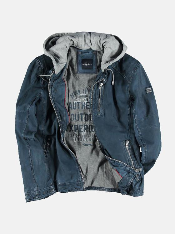 engbers Herren Lederjacke Indigoblau 31034