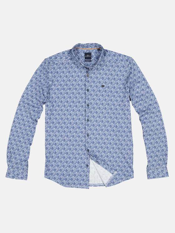 engbers Herren Langarm-Hemd Jersey Brilliantblau 32669
