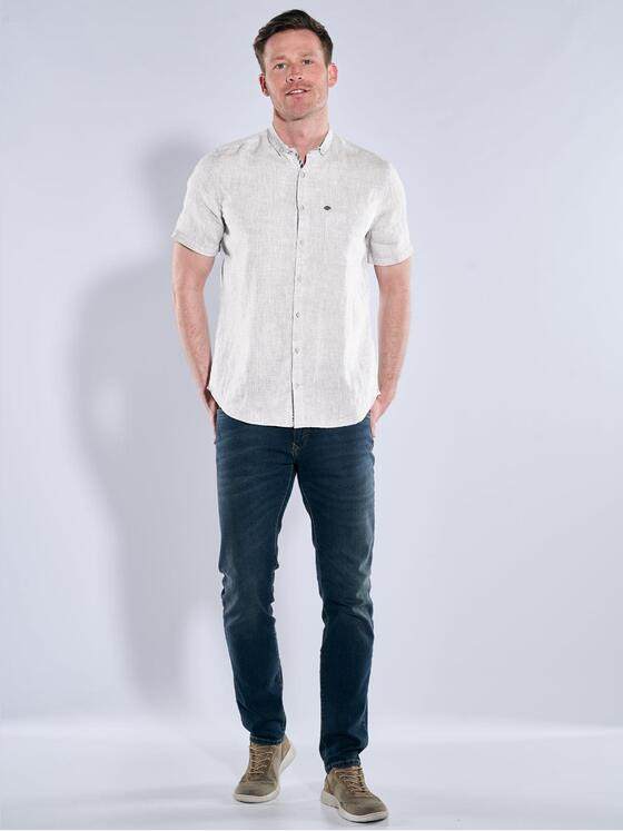 engbers Herren Kurzarm-Hemd aus Leinen Sand 38200