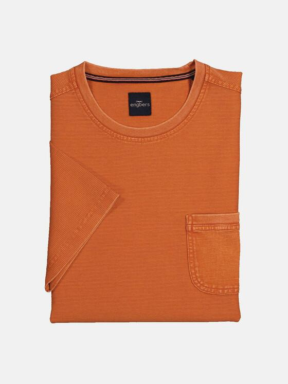 engbers Herren T-Shirt strukturiert Orange 36828