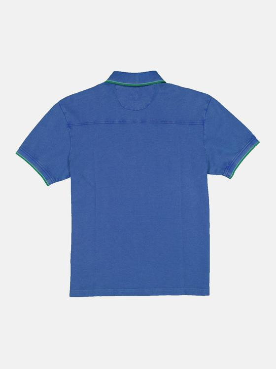 engbers Herren Polo-Shirt uni Blau 34329