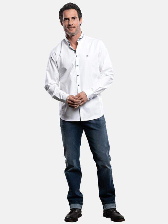 engbers Herren Hemd uni Reinweiss 28957