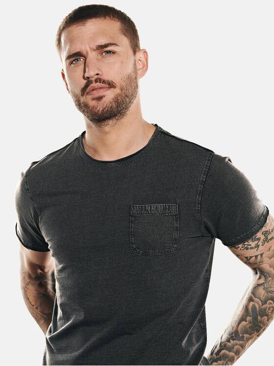 emilio adani Herren T-Shirt rundhals Anthrazit 31779