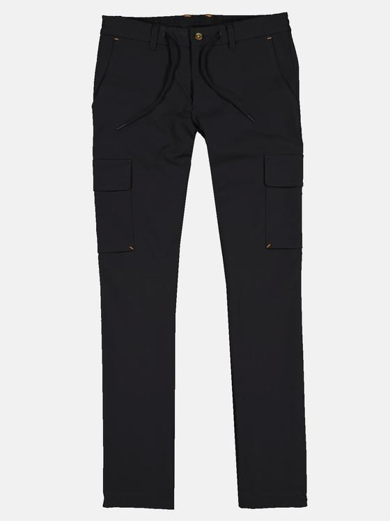 emilio adani Herren Cargo-Hose Schwarz 33325