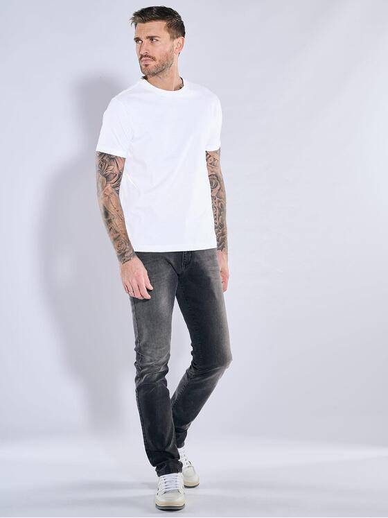 emilio adani Herren T-Shirt aus hochwertiger Baumwolle Weiß 38315