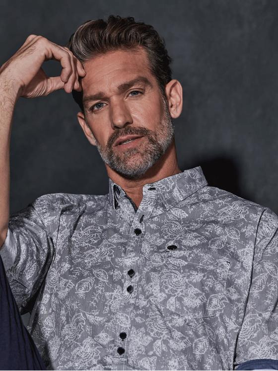 engbers Herren Langarm-Hemd slim fit Saphirblau 36240