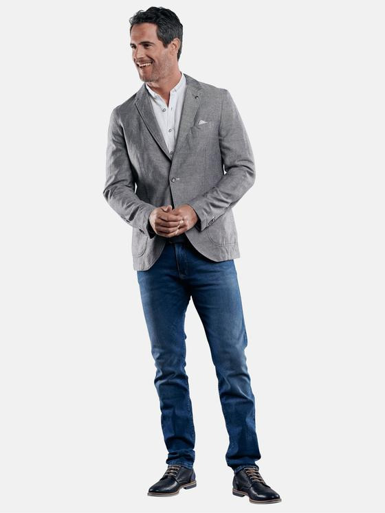 engbers Herren Sakko aus Leinen Grau 30638