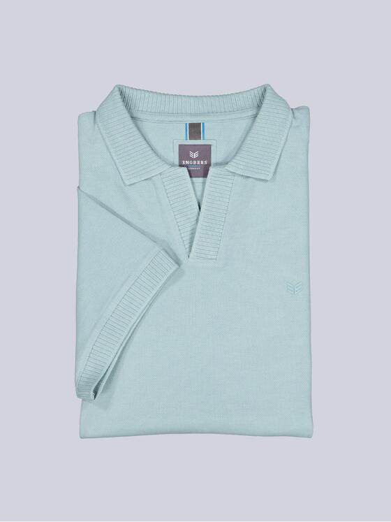 ENGBERS GERMANY Herren Polo-Shirt aus aus edler Baumwolle Tuerkis 38569