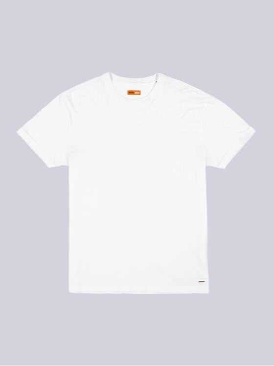 emilio adani Herren T-Shirt uni Weiß 34549